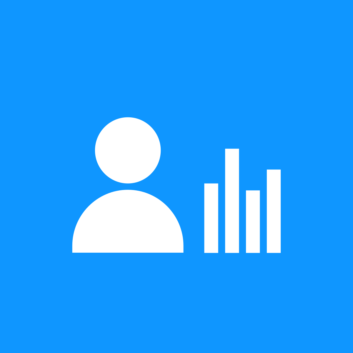 People and network - Blue